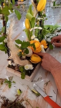 atelier floral, art floral, cours d'art floral, fleuriste blaye, artisan fleuriste blaye, les fleurs de la citadelle