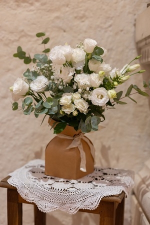 Bouquet à la vierge Marie - fleuriste Blaye