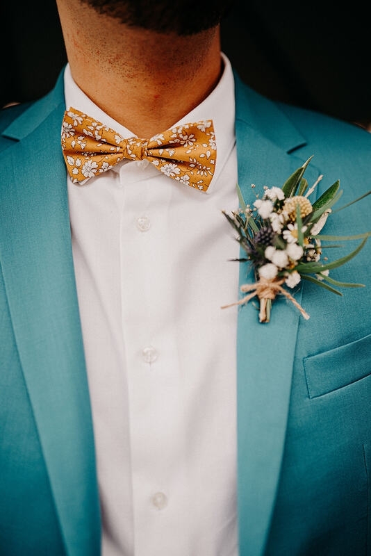 Boutonnière du Marié fleuriste blaye